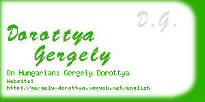 dorottya gergely business card